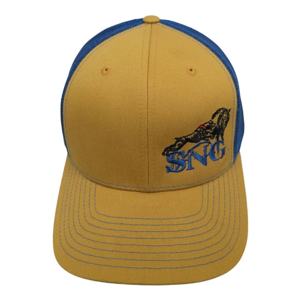 SNG Embroidered Logo Mesh Adjustable Snapback Cap Trucker Baseball Hat Wild Hog